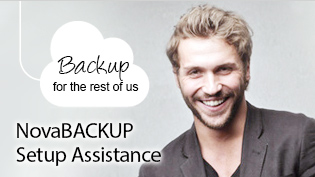 NovaStor offers backup assistance so you dont have to worry about that.