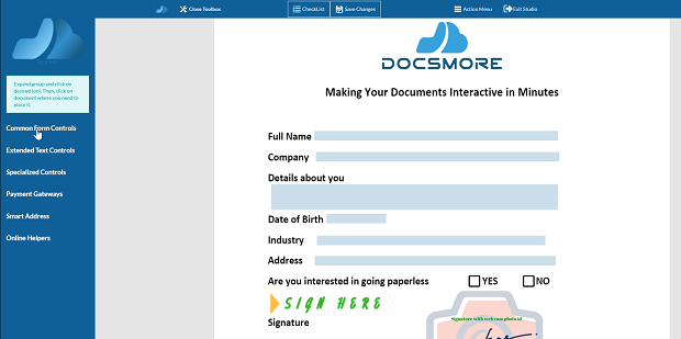 Docsmore Screenshot Toolbar