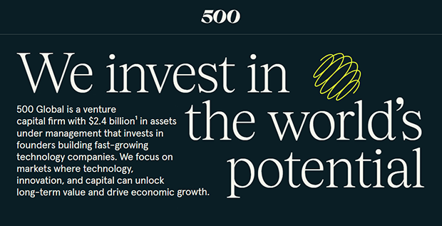 500 Global - We invest in the world's potential