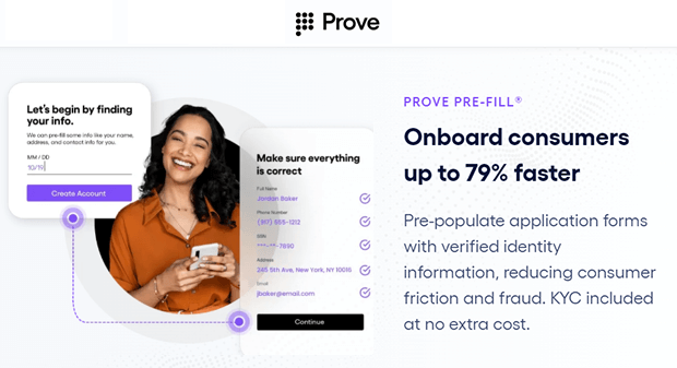 Prove - Onboard customers faster